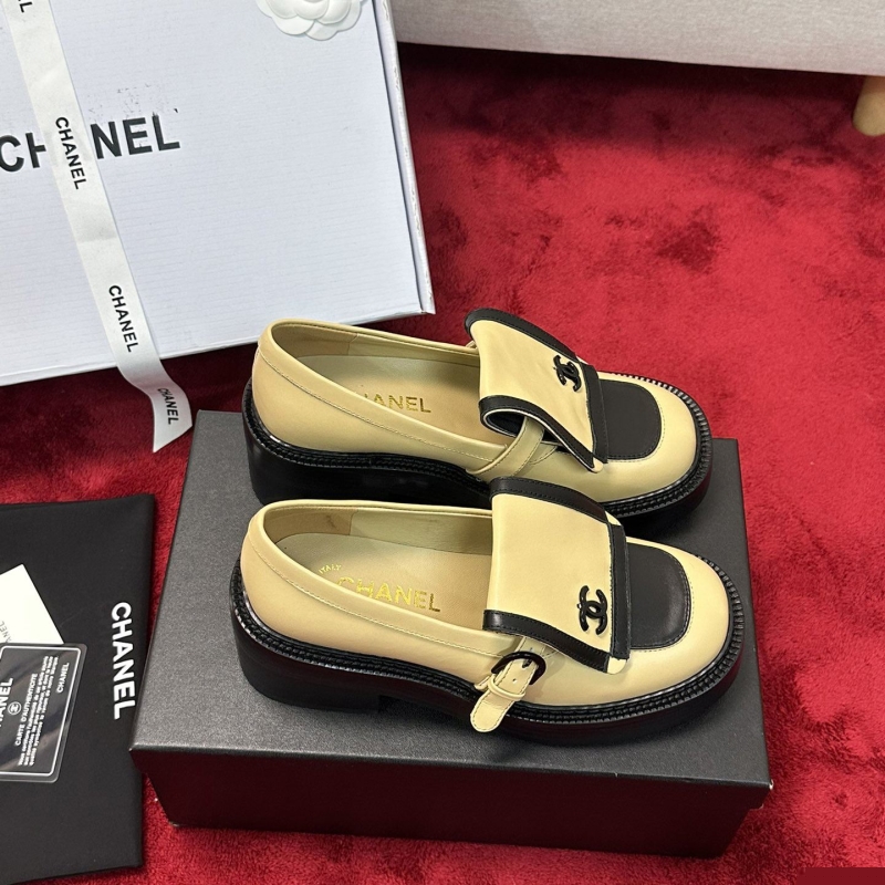 Ch*el leather shoes